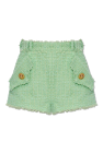 Balmain Tweed high-rise shorts