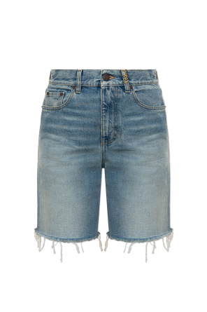 Shorts vaqueros con efecto 'vintage'