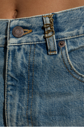 Chloé Jeansowe szorty z efektem `vintage`