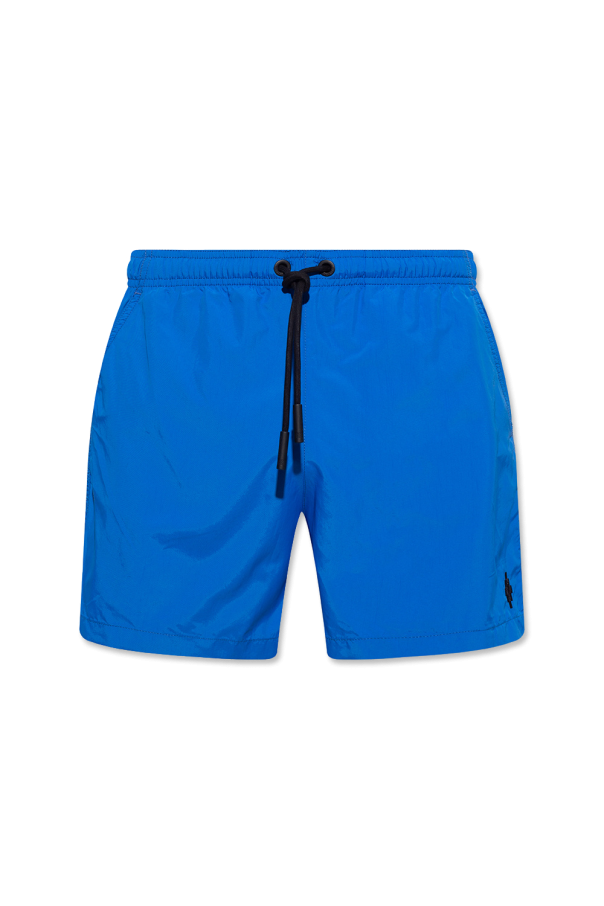 Marcelo Burlon Kids Boys Light Blue Linen Bermuda Shorts