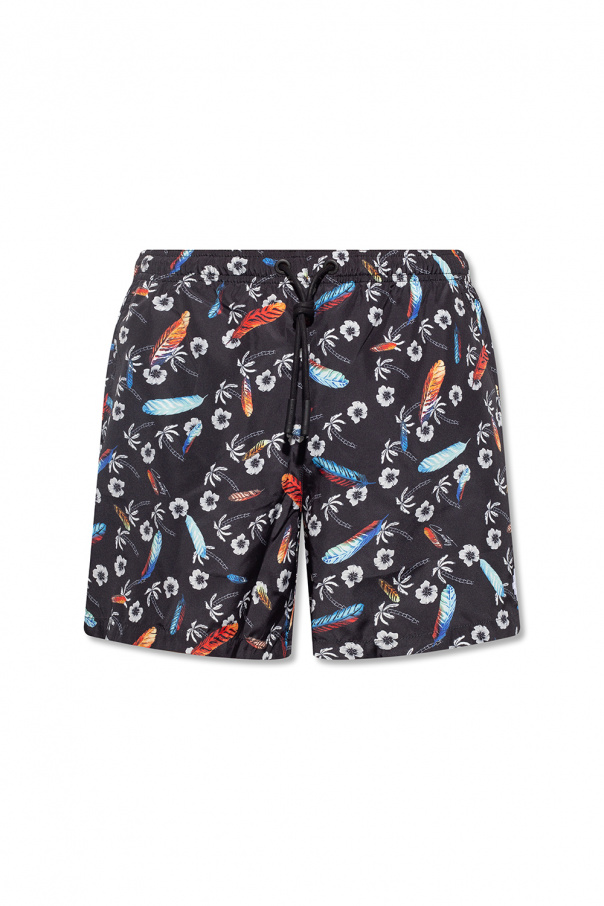 Marcelo Burlon Patterned swim hautes shorts