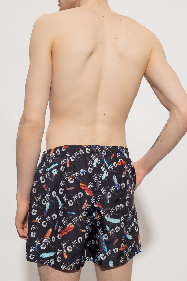 Marcelo Burlon Patterned swim hautes shorts