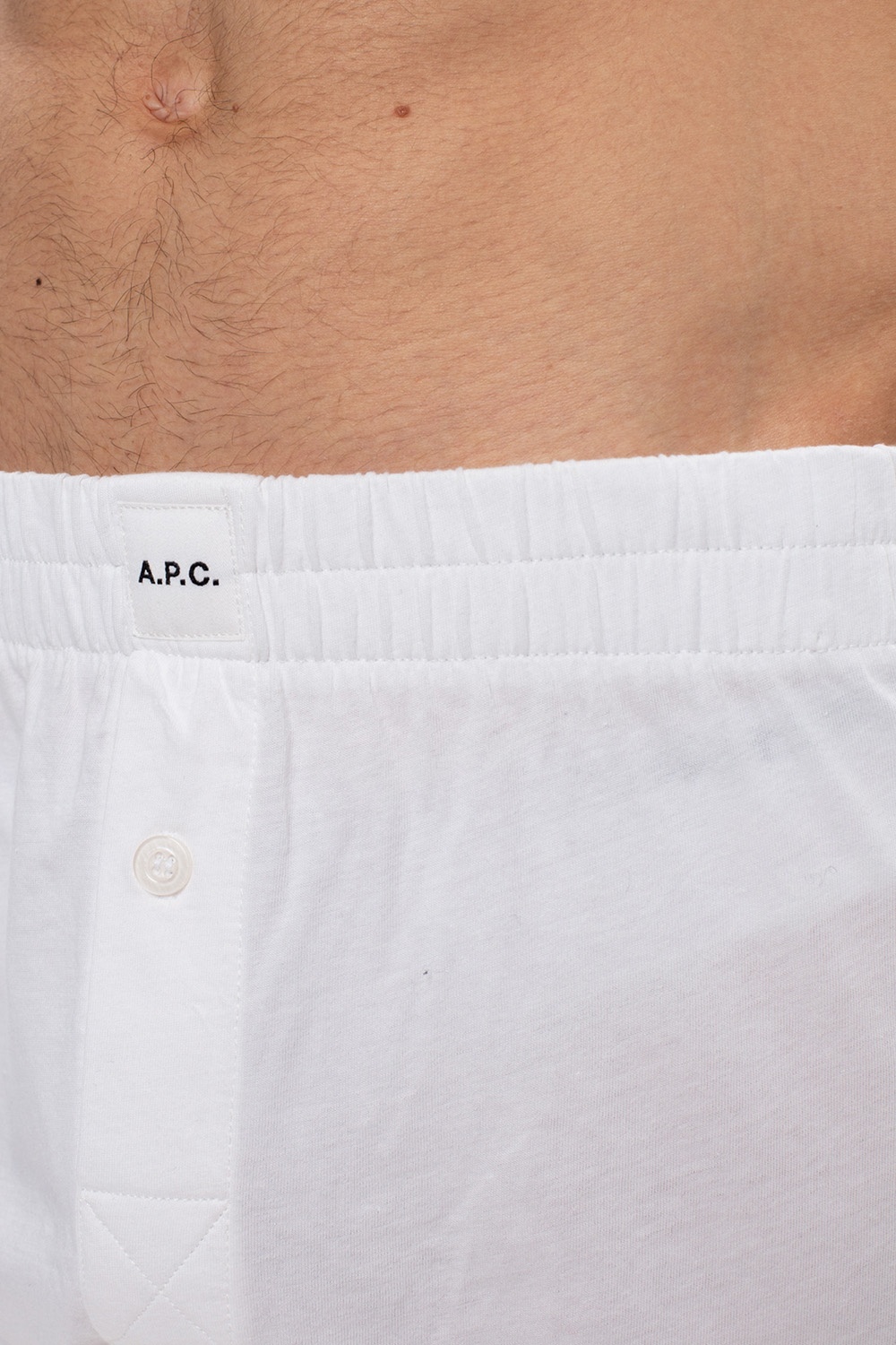 A.P.C. Legging avec logo en coton Gris