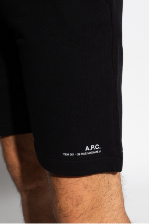 A.P.C. Logo-printed shorts