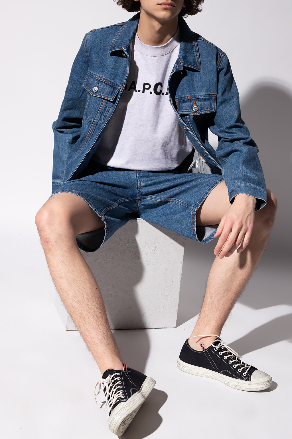 A.P.C. Denim STONEWASHED shorts