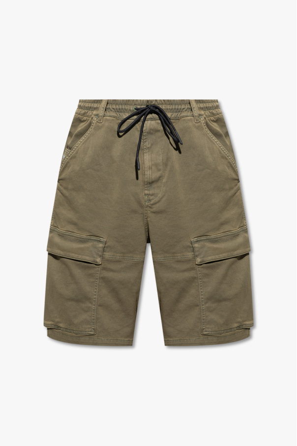 Diesel ‘D-KROOLEY-CARGO-SHORT’ logo-patch shorts