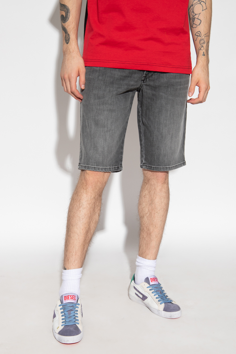 diesel krooshort denim shorts