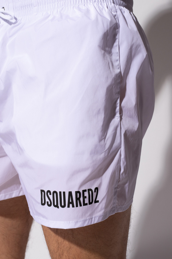 Dsquared2 Kids high-waisted flared shorts - Neutrals