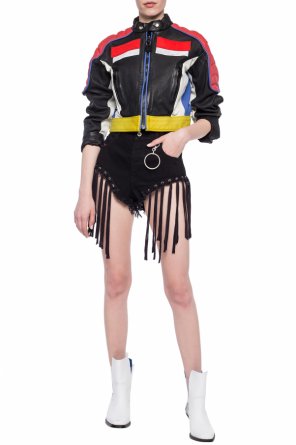 Szorty jeansowe z frędzlami ‘de-rock’ od Diesel