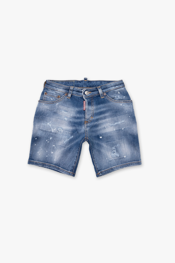 Dsquared2 Kids Shorts with vintage effect