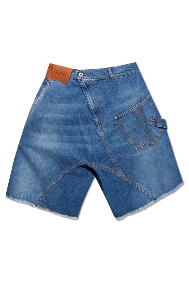 Denim shorts with logo od JW Anderson