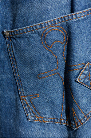 JW Anderson Jeansowe szorty z logo