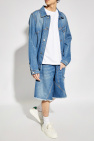 JW Anderson BLUE Denim shorts with logo