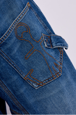 JW Anderson Jeansowe szorty z logo
