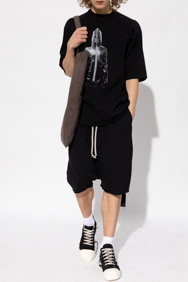 Rick Owens DRKSHDW T-shirt Lacoste Relaxed Fit Logo preto