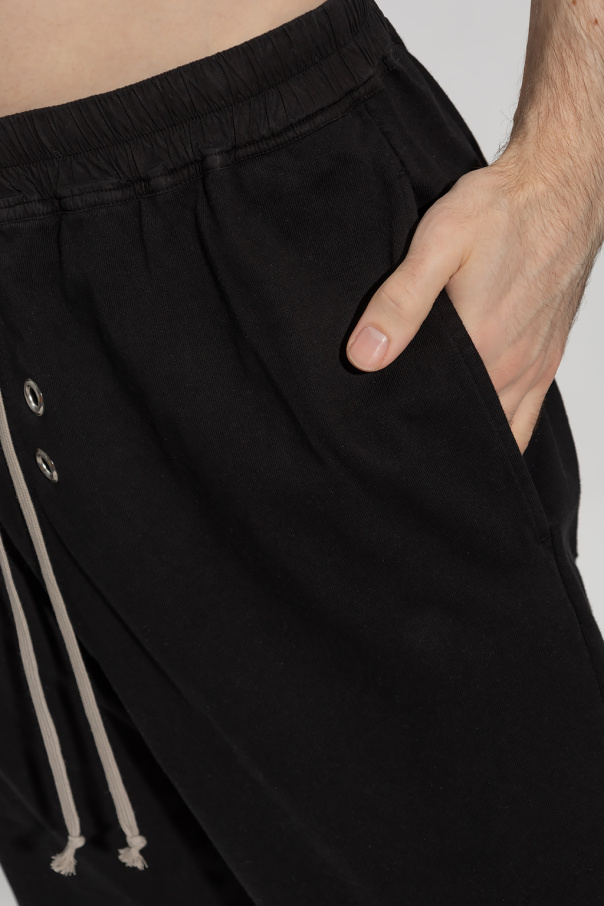 Black 'Gimp' cotton shorts Klein Rick Owens DRKSHDW - IetpShops Germany - Woven  Underbust Midi Dress