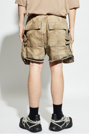 Rick Owens DRKSHDW Denim shorts with 'vintage' effect