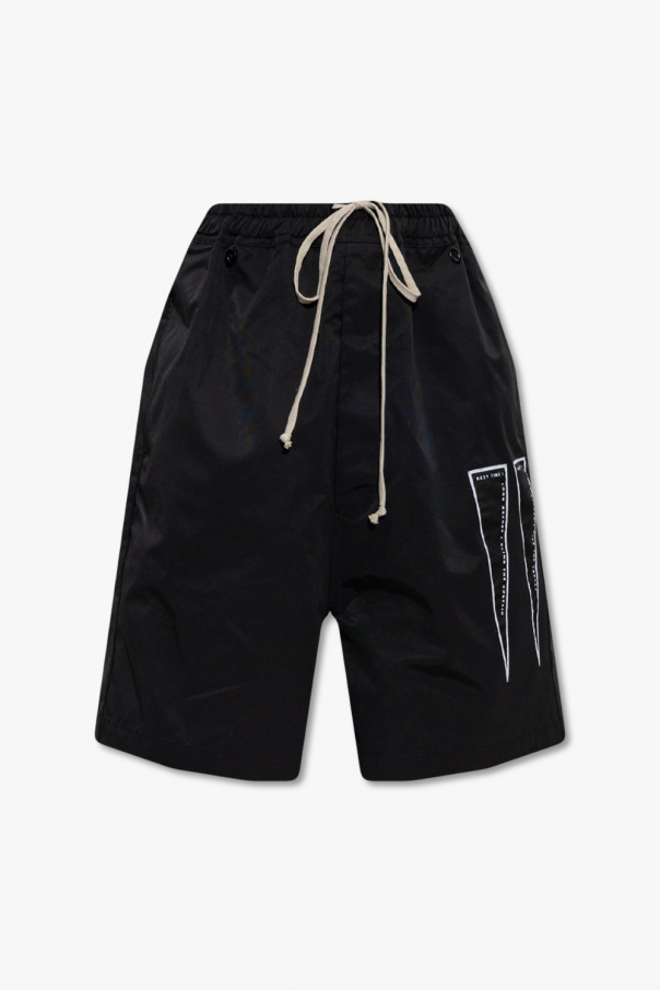 Rick Owens DRKSHDW Patched Shell shorts