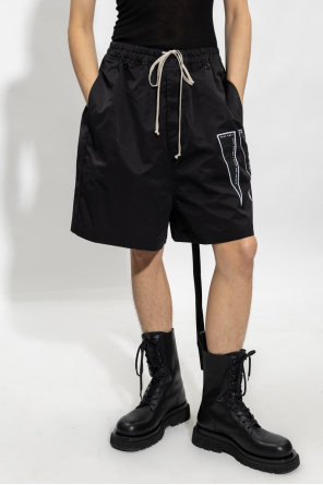 Rick Owens DRKSHDW Patched shorts