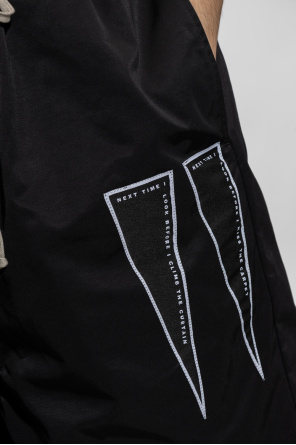 Rick Owens DRKSHDW Patched shorts