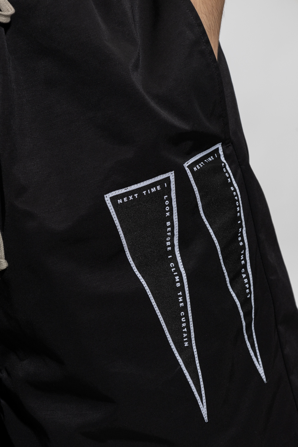 Rick Owens DRKSHDW Patched Shell shorts