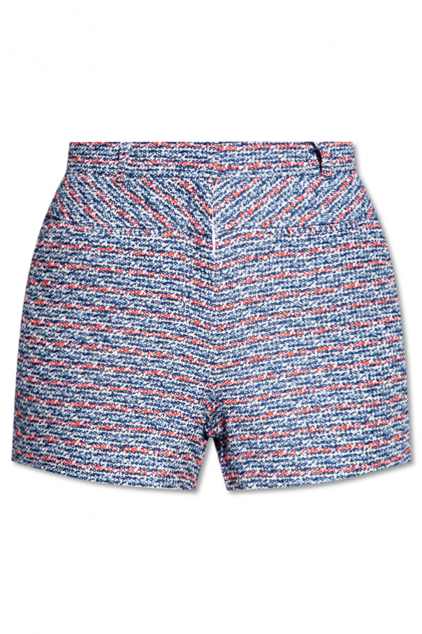 Knot contrast trim swim shorts ‘Gramercy’ tweed shorts