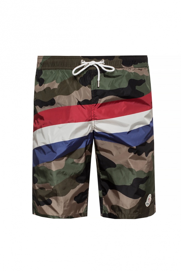 moncler swim shorts khaki