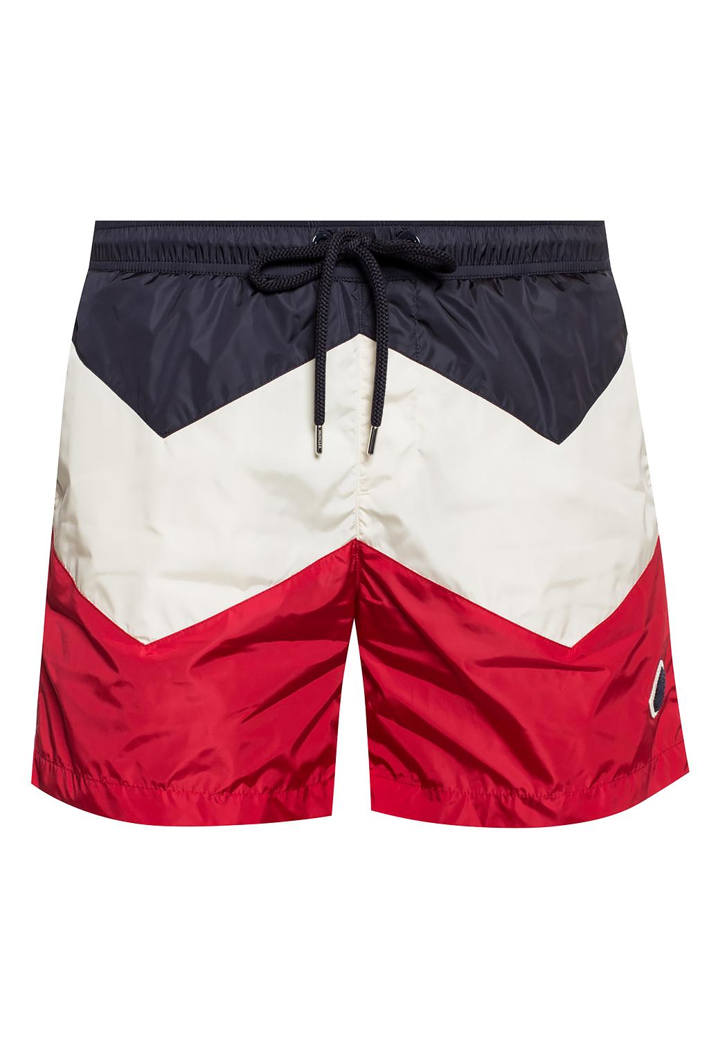 moncler swim shorts grey