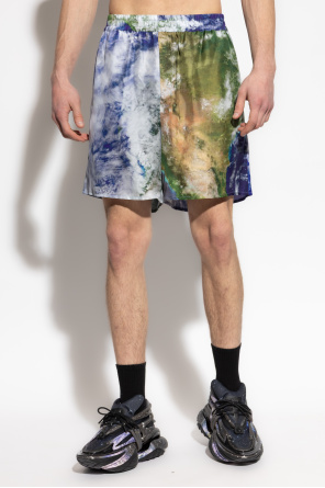 Balmain Seidenshorts mit Print