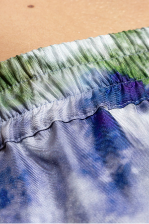 Balmain Seidenshorts mit Print