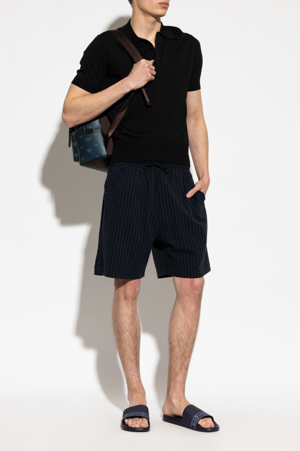 Emporio Armani Pantalones cortos con parche con logo