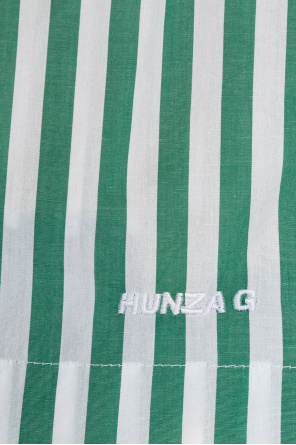 Hunza G Pantalones cortos con estampado de rayas