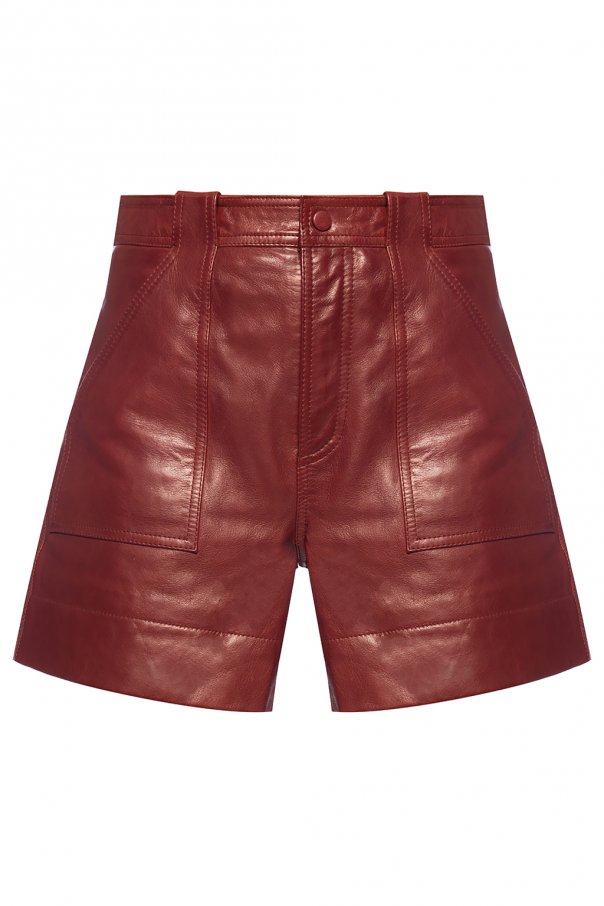 Ganni Leather shorts