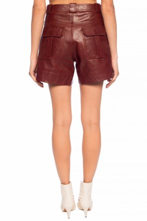 Ganni Leather shorts