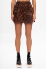 Ganni Leopard print shorts