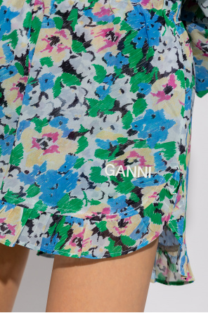 Ganni Floral shorts