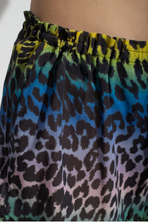 Ganni Shorts with animal print
