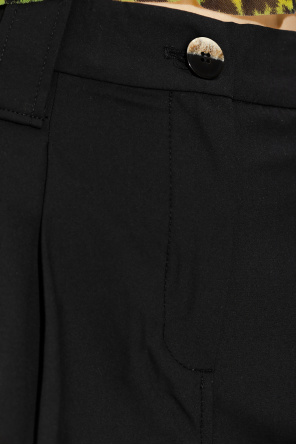 Ganni Pleat-front shorts