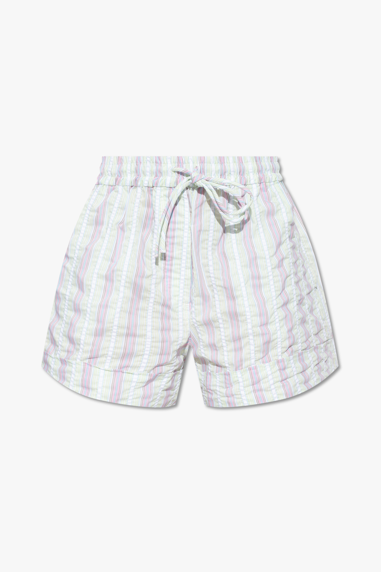 Ganni Striped Web shorts