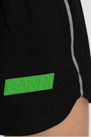 Ganni black performance leggings