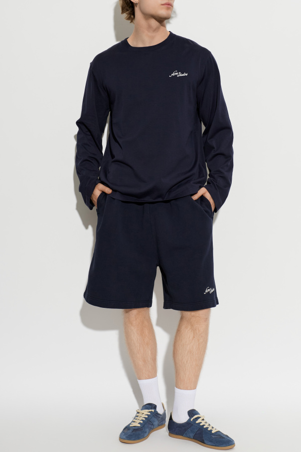 Acne Studios Shorts with embroidered logo