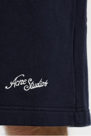 Acne Studios Shorts with embroidered logo