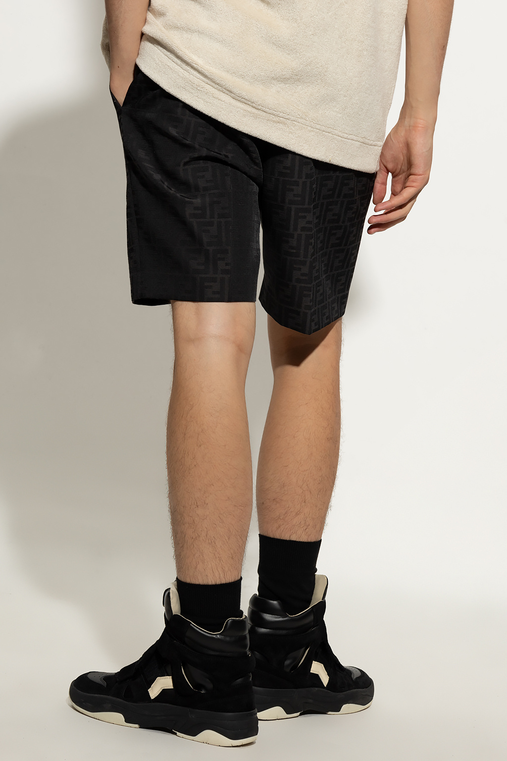 Black Monogrammed shorts Fendi - Vitkac KR