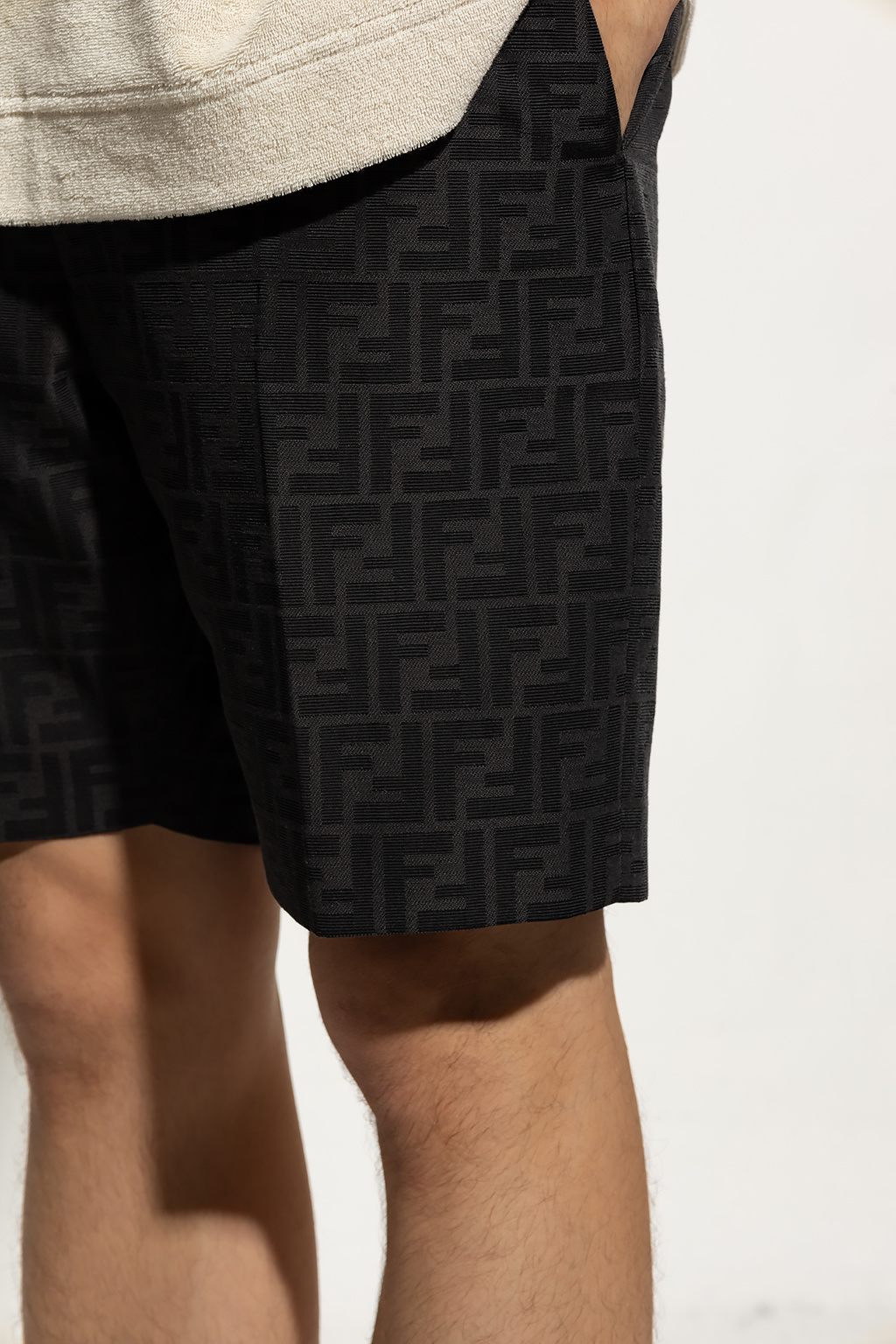 Black Monogrammed shorts Fendi - Vitkac KR
