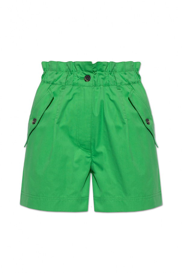 Kenzo High-waisted plaque shorts