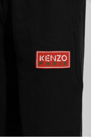 Kenzo T-shirt court à motif Noir