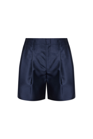 Pleated shorts