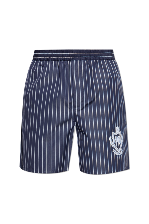 Prążkowane szorty z logo