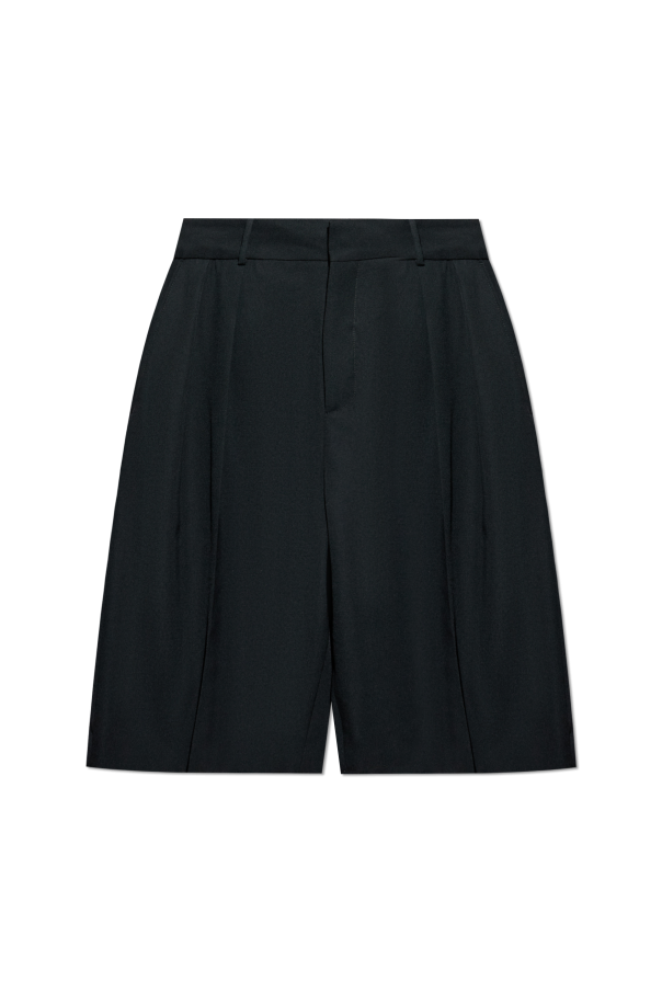 Wool pleated shorts od Balmain