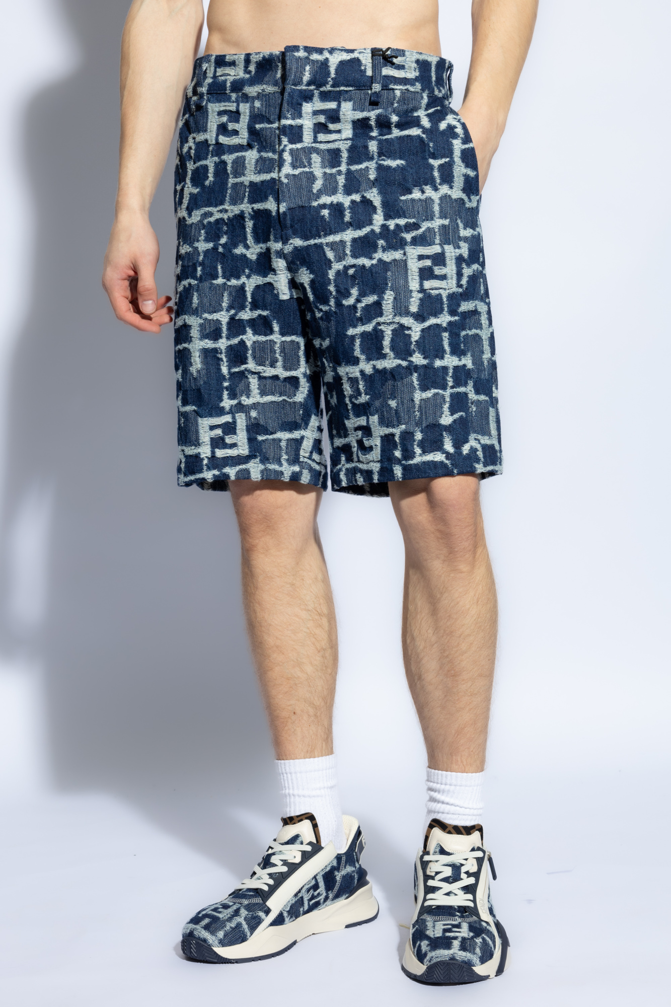 fendi DZIECI Monogram Shorts